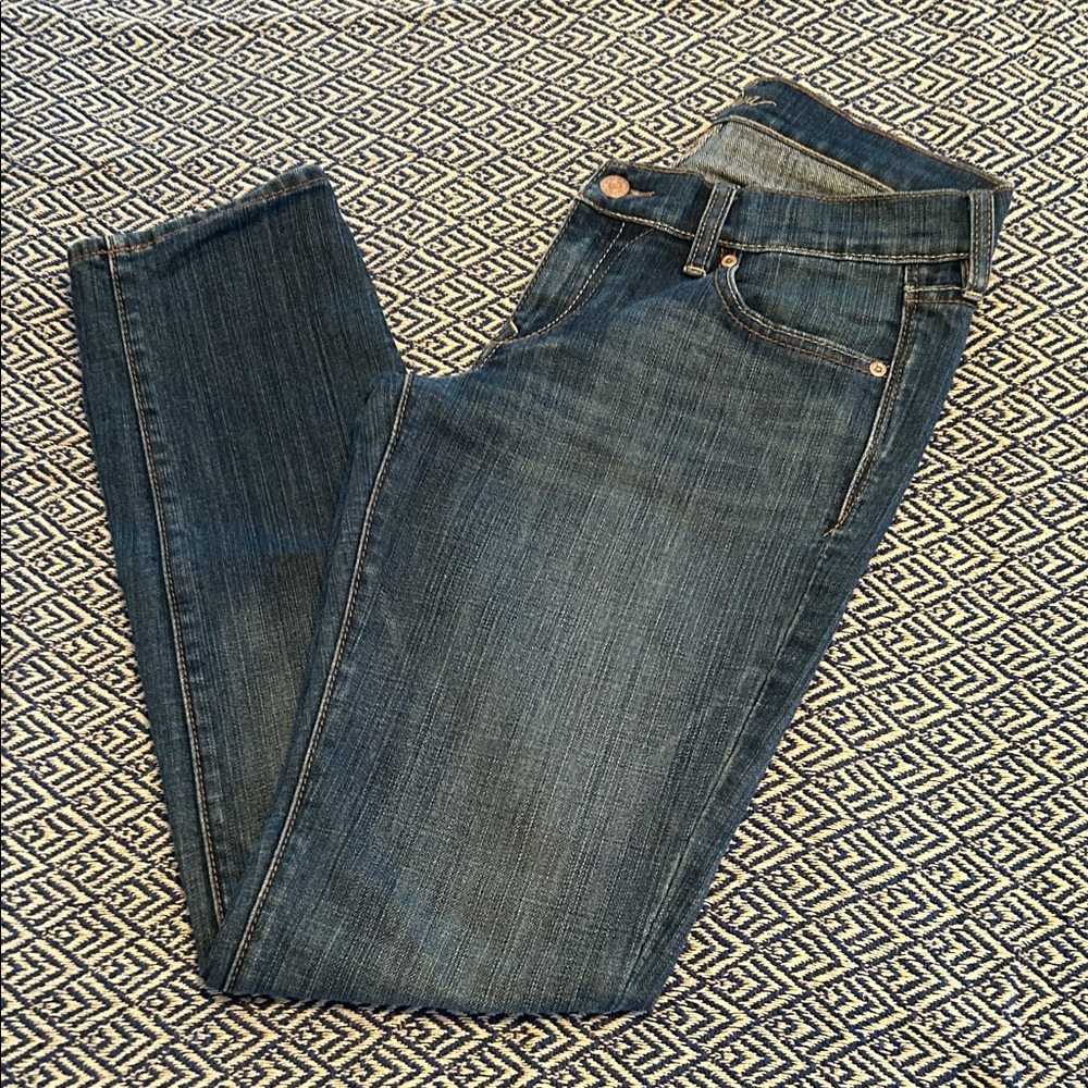 Old Navy Women's Straight Leg Jeans - The Diva Dark Blue